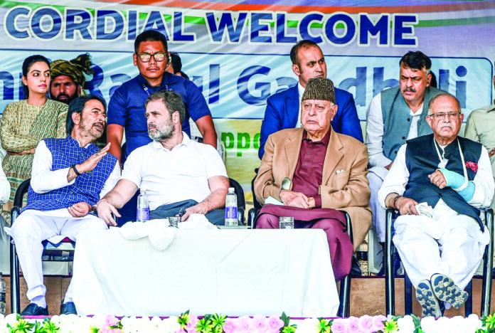 Rahul Gandhi election rally in J&K
