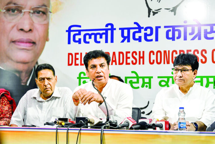 Delhi Congress press conference