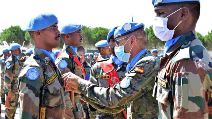 Medal Day Parade for award of United Nation Peace Medals for Indian Battalion at UNIFIL, in Naqoura on 22 Aug, 2021. ANI Medal Day Parade for award of United Nation Peace Medals for Indian Battalion at UNIFIL, in Naqoura on 22 Aug, 2021. ANI
