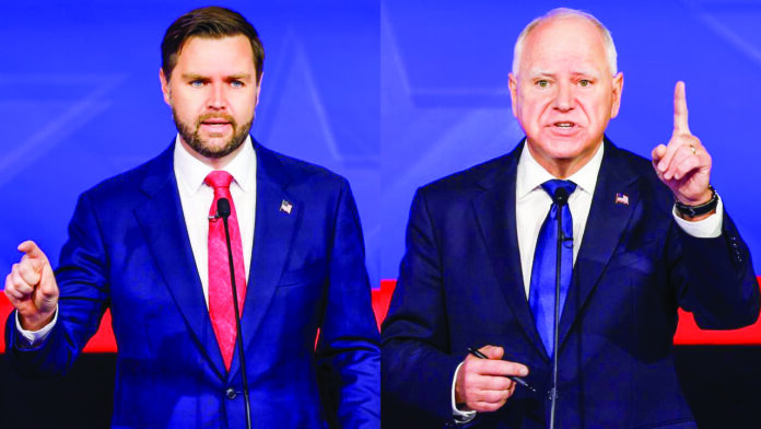 J.D. Vance and Tim Walz.