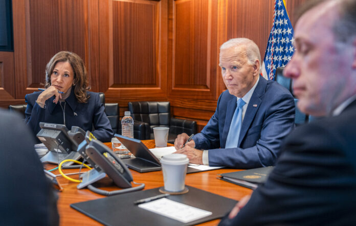 Representational photo: US President Joe Biden in a meeting with Vice President Kamala Harris and his national security team, discussing Iran on 2 October. ANI Representational photo: US President Joe Biden in a meeting with Vice President Kamala Harris and his national security team, discussing Iran on 2 October. ANI