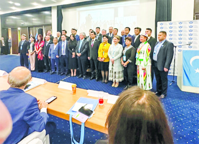 The newly elected World Uyghur Congress Board.