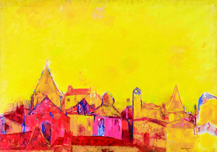 Sakti Burman: Untitled (Landscape)