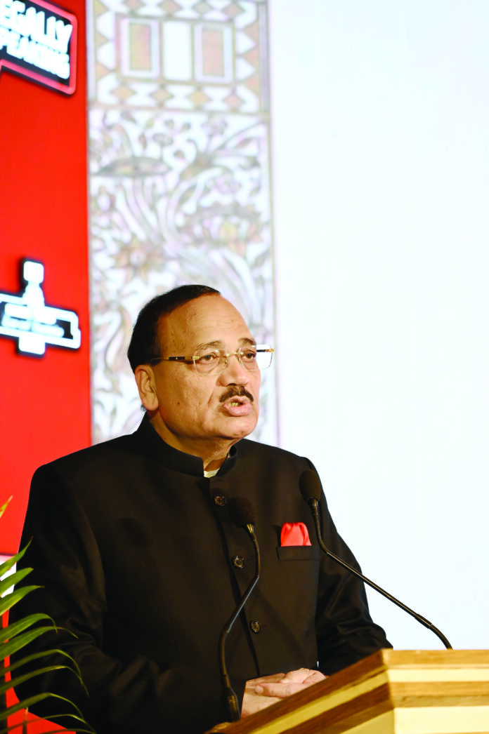 Justice Surya Kant, sitting judge of the Supreme Court, on the stage of 3rd Law & Constitution Dialogue in New Delhi. Justice Surya Kant, sitting judge of the Supreme Court, on the stage of 3rd Law & Constitution Dialogue in New Delhi.