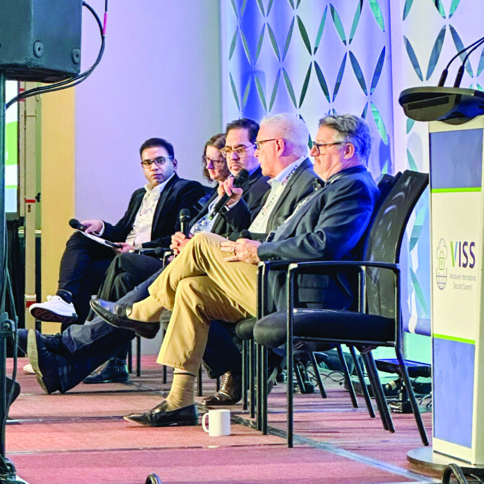 One of the many expert panels at the inaugural Vancouver International Security Summit on Tuesday.