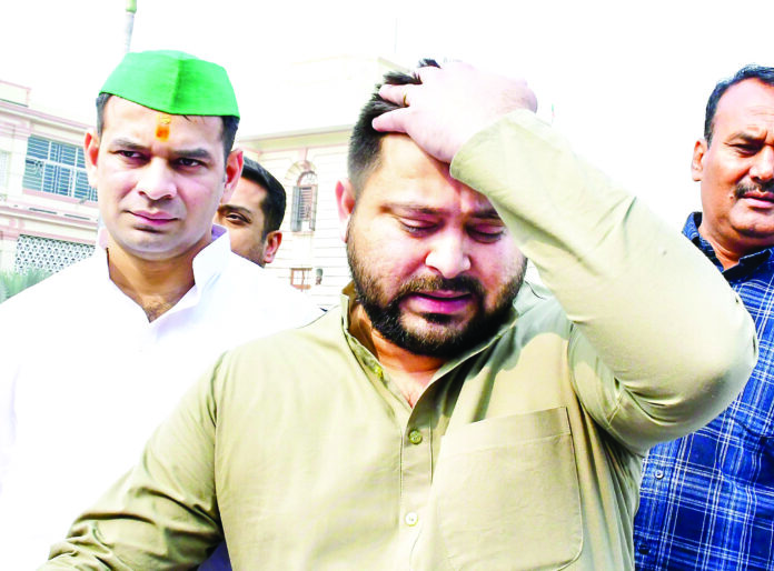 Leader of Opposition in Bihar Assembly and Rashtriya Janata Dal (RJD) leader Tejashwi Yadav speaks to the media during the Winter Session of State Assembly, in Patna on November 26 2024. ANI Leader of Opposition in Bihar Assembly and Rashtriya Janata Dal (RJD) leader Tejashwi Yadav speaks to the media during the Winter Session of State Assembly, in Patna on November 26 2024. ANI
