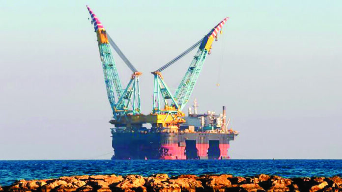 Representational photo: A gas and oil rig off the coast of Cyprus.