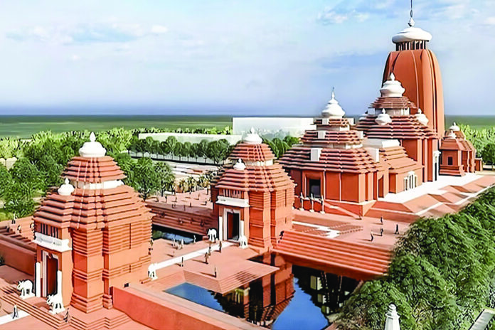 A model of the under construction temple at Digha, in West Bengal’s Purba Medinipur district. Digha is a popular seaside resort town approximately 180 km from Kolkata. A model of the under construction temple at Digha, in West Bengal’s Purba Medinipur district. Digha is a popular seaside resort town approximately 180 km from Kolkata.