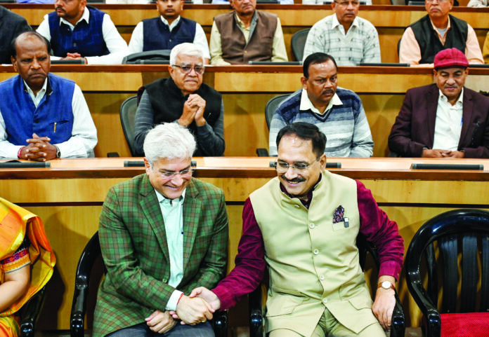 Delhi BJP leader Vijender Gupta during the inauguration of Delhi BJP’s Interactive Session with RWA representatives, in New Delhi, on Thursday, December 5, 2024. ANI Delhi BJP leader Vijender Gupta during the inauguration of Delhi BJP’s Interactive Session with RWA representatives, in New Delhi, on Thursday, December 5, 2024. ANI