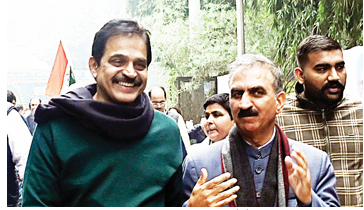 Himachal Pradesh CM Sukhvinder Singh Sukhu (R) with Congress General Secretary (Organisation) K.C. Venugopal (L) leaves after the last rites of Dr Manmohan Singh, in New Delhi on Saturday. ANI Himachal Pradesh CM Sukhvinder Singh Sukhu (R) with Congress General Secretary (Organisation) K.C. Venugopal (L) leaves after the last rites of Dr Manmohan Singh, in New Delhi on Saturday. ANI