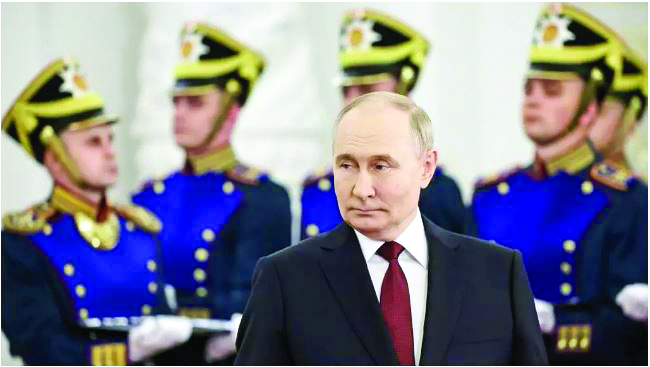 Russia’s President Vladimir Putin hosts a state awards ceremony at The Kremlin in Moscow on June 12, 2024. File Photo Russia’s President Vladimir Putin hosts a state awards ceremony at The Kremlin in Moscow on June 12, 2024. File Photo