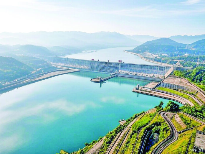 A representative image of the Three Gorges Dam, generated by Grok.
