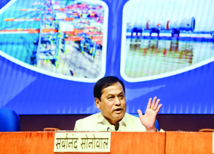 Union Minister Sarbananda Sonowal, in New Delhi, on 25 September 2024. ANI