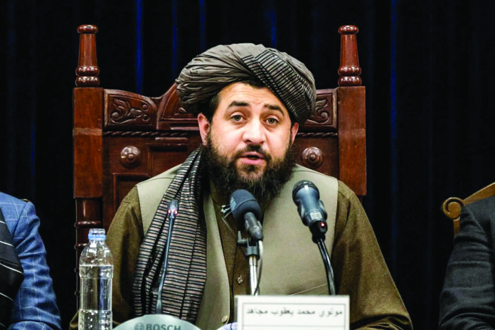 Afghanistan’s acting defence minister, Mohammad Yaqoob Mujahid.