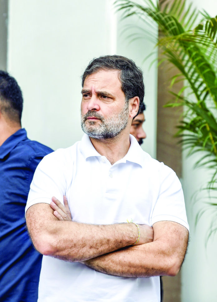 Lok Sabha LoP and Congress MP Rahul Gandhi arrives to attend a party meeting of general secretaries and state in-charges, at party headquarters in New Delhi on Wednesday. ANI Lok Sabha LoP and Congress MP Rahul Gandhi arrives to attend a party meeting of general secretaries and state in-charges, at party headquarters in New Delhi on Wednesday. ANI