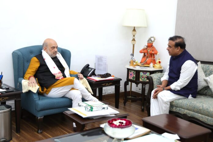 Assam CM Himanta Biswa Sarma Meets Amit Shah