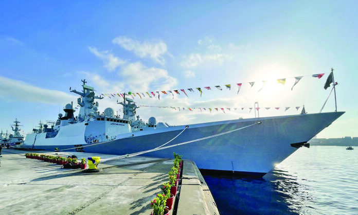 Aman exercise. Picture courtesy: Global Times