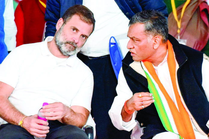 Rahul Gandhi attends Samvidhan Suraksha Sammelan in Patna