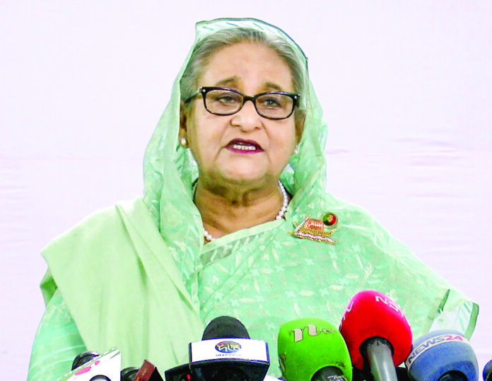 Former Bangladesh Prime Minister Sheikh Hasina