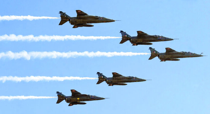 Indian Air Force jets perform during the final rehearsal ahead of ‘Aero India 2025’, at Air Force station in Bengaluru on Thursday. ANI Indian Air Force jets perform during the final rehearsal ahead of ‘Aero India 2025’, at Air Force station in Bengaluru on Thursday. ANI