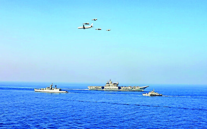 Representational photo: Indian Navy’s capstone Theatre Level Operational Exercise (TROPEX) is underway in the Indian Ocean Region, on 7 February. ANI Representational photo: Indian Navy’s capstone Theatre Level Operational Exercise (TROPEX) is underway in the Indian Ocean Region, on 7 February. ANI