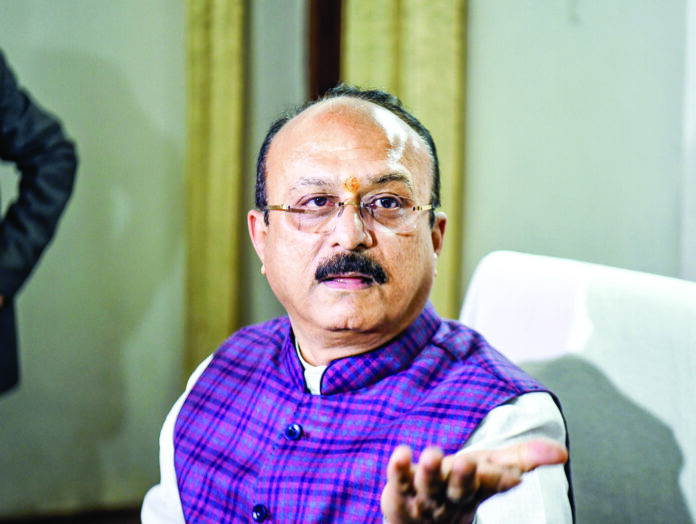 Delhi minister Ashish Sood addresses the media at his office, in Delhi on February 28, 2025. ANI