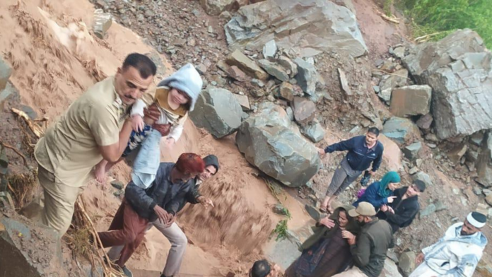 Erratic weather conditions continued to disrupt life across Kashmir, 3 dead in, over 100 rescued Ramban village Erratic weather conditions continued to disrupt life across Kashmir, 3 dead in, over 100 rescued Ramban village