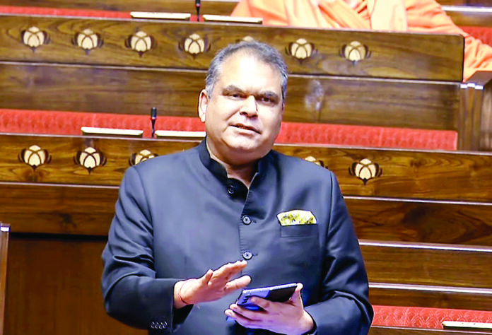 AAP MP Sanjeev Arora speaks in the Rajya Sabha during the Interim Budget Session of Parliament, in New Delhi, on February 8, 2024. (ANI) AAP MP Sanjeev Arora speaks in the Rajya Sabha during the Interim Budget Session of Parliament, in New Delhi, on February 8, 2024. (ANI)