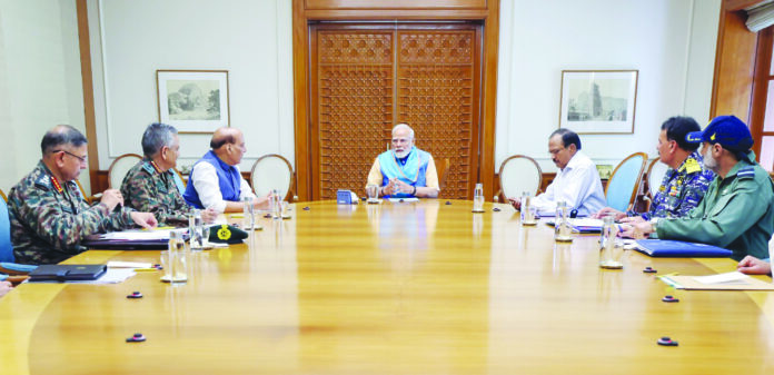 PM Modi chairs high-level meeting with Rajnath Singh and armed forces chiefs