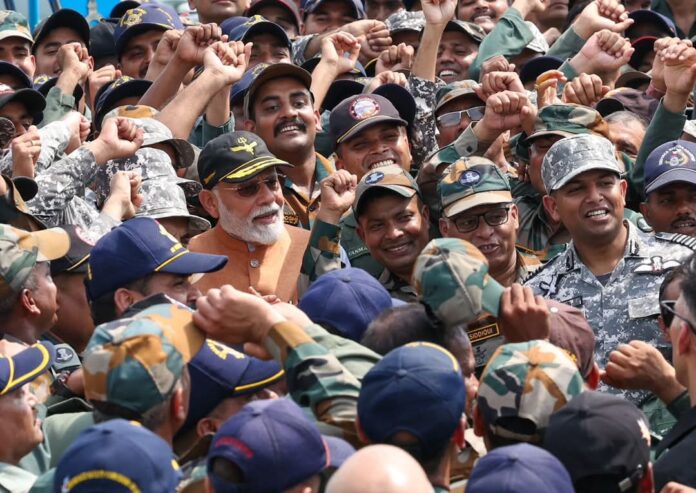 PM Modi inspects Adampur Air base PM Modi inspects Adampur Air base, Shatters Pakistan's Propaganda on Damages