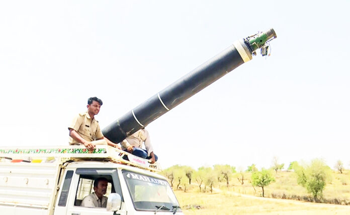 Large missile fragment retrives in Barmer