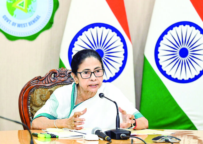 Mamata Banerjee addresses a press conference