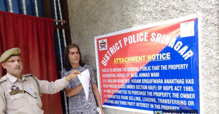 Major Crackdown Police Attach Assets in Srinagar Linked to Terrorism