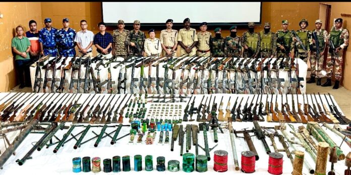 Manipur Major Recovery of Arms and Ammunition to restore peace Manipur Major Recovery of Arms and Ammunition to restore peace