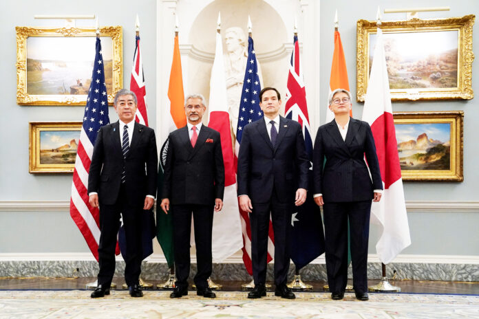 U.S. Secretary of State Rubio meets with Indian External Affairs Minister Jaishankar, Australian Foreign Minister Wong and Japanese Foreign Minister Takeshi, in Washington